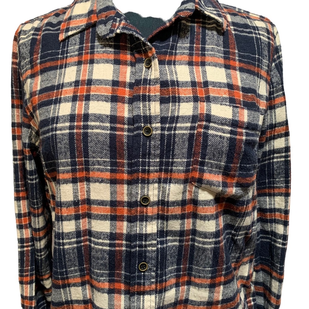 JACHS MFG CO. Flannel Plaid Shirt Long Sleeve Size Large - Picture 2 of 12